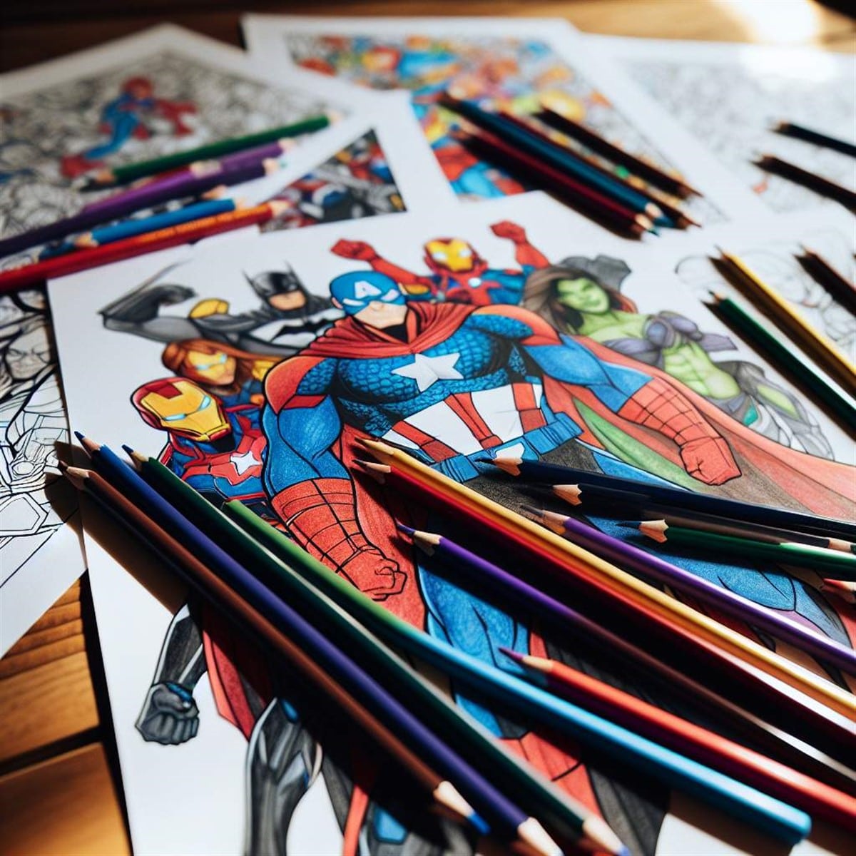 Dessins de coloriage Avengers Marvel à télécharger gratuitement