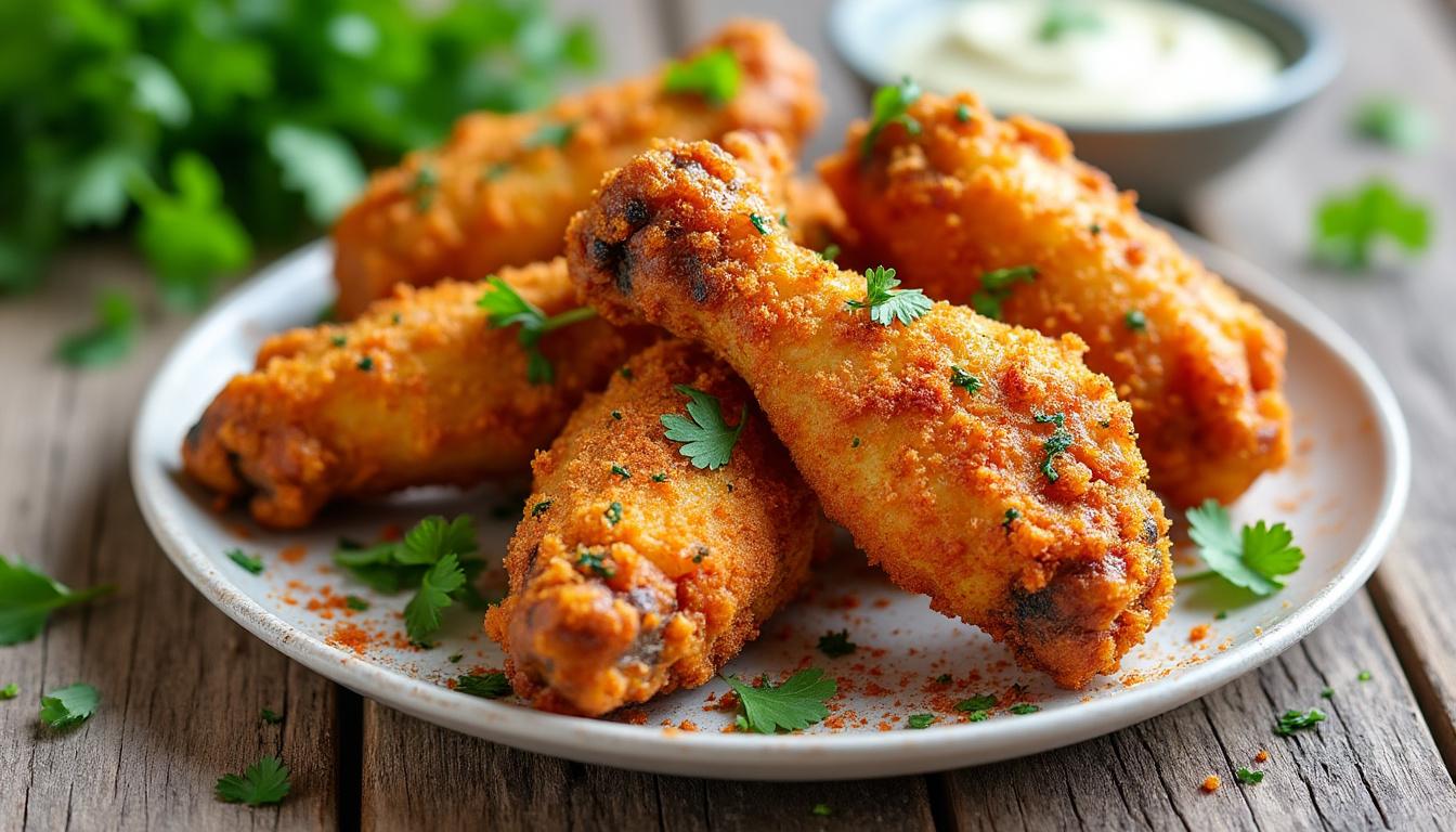 découvrez la tendance du moment avec l'air fryer : préparez des ailes de poulet croustillantes et savoureuses tout en préservant votre santé. faciles à réaliser, ces plats délicieux raviront vos papilles sans culpabilité !