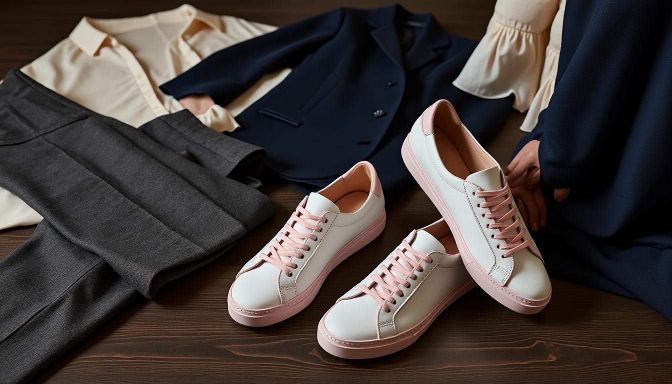 découvrez comment styliser les baskets autry 01 low en cuir suédé blanc et rose avec nos idées de tenues élégantes. alliez confort et sophistication pour chaque occasion.