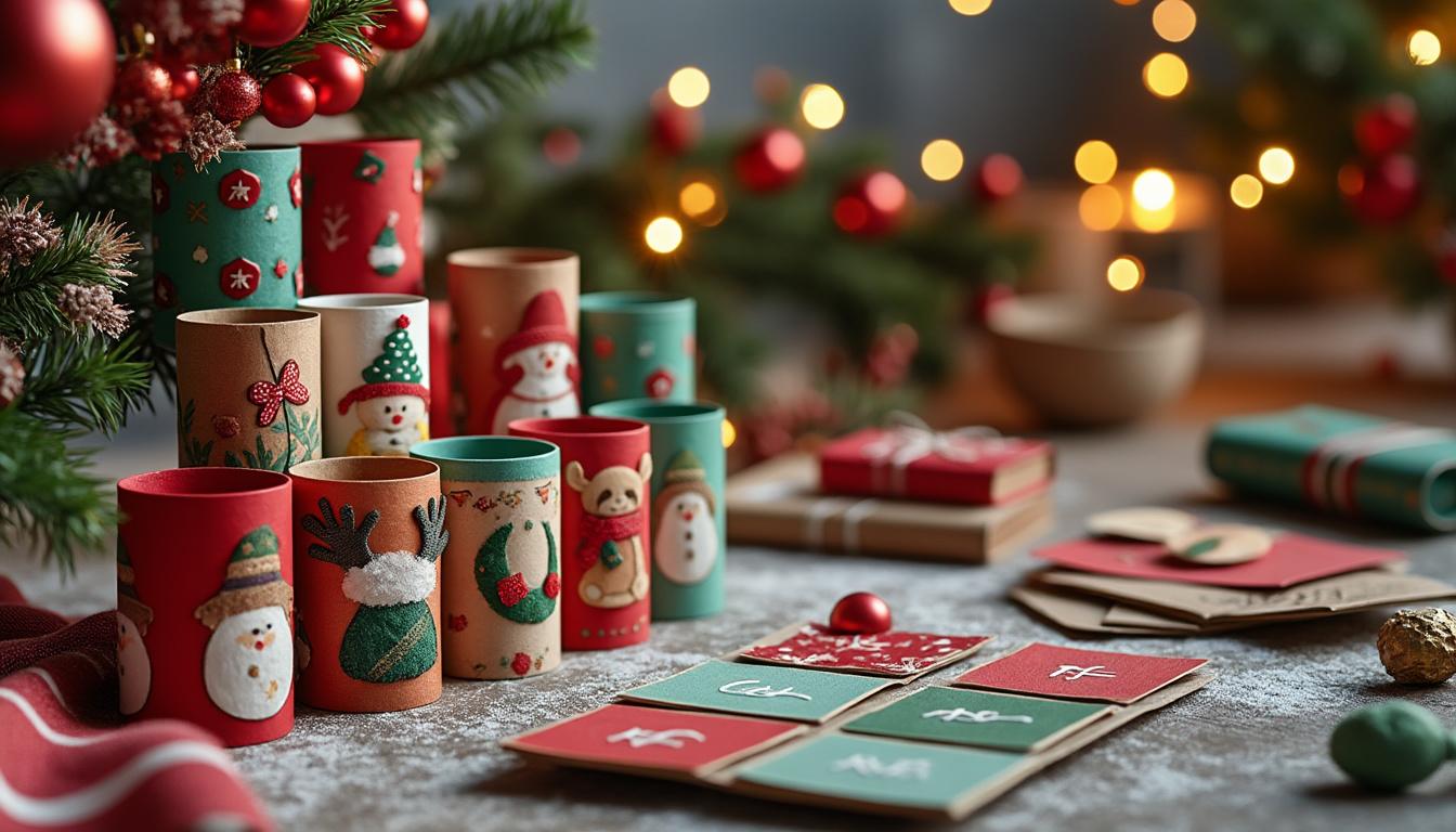 découvrez comment fabriquer un calendrier de l'avent créatif et économique en utilisant des rouleaux de papier toilette. suivez notre guide étape par étape pour réaliser une décoration originale et personnalisée qui ravira petits et grands pendant la période des fêtes.