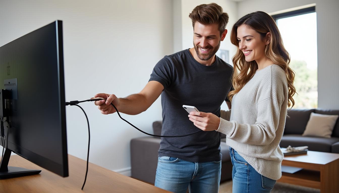 découvrez comment connecter facilement votre iphone à une tv samsung sans fil grâce à notre guide complet. suivez nos étapes simples pour profiter de vos contenus sur grand écran en toute simplicité.
