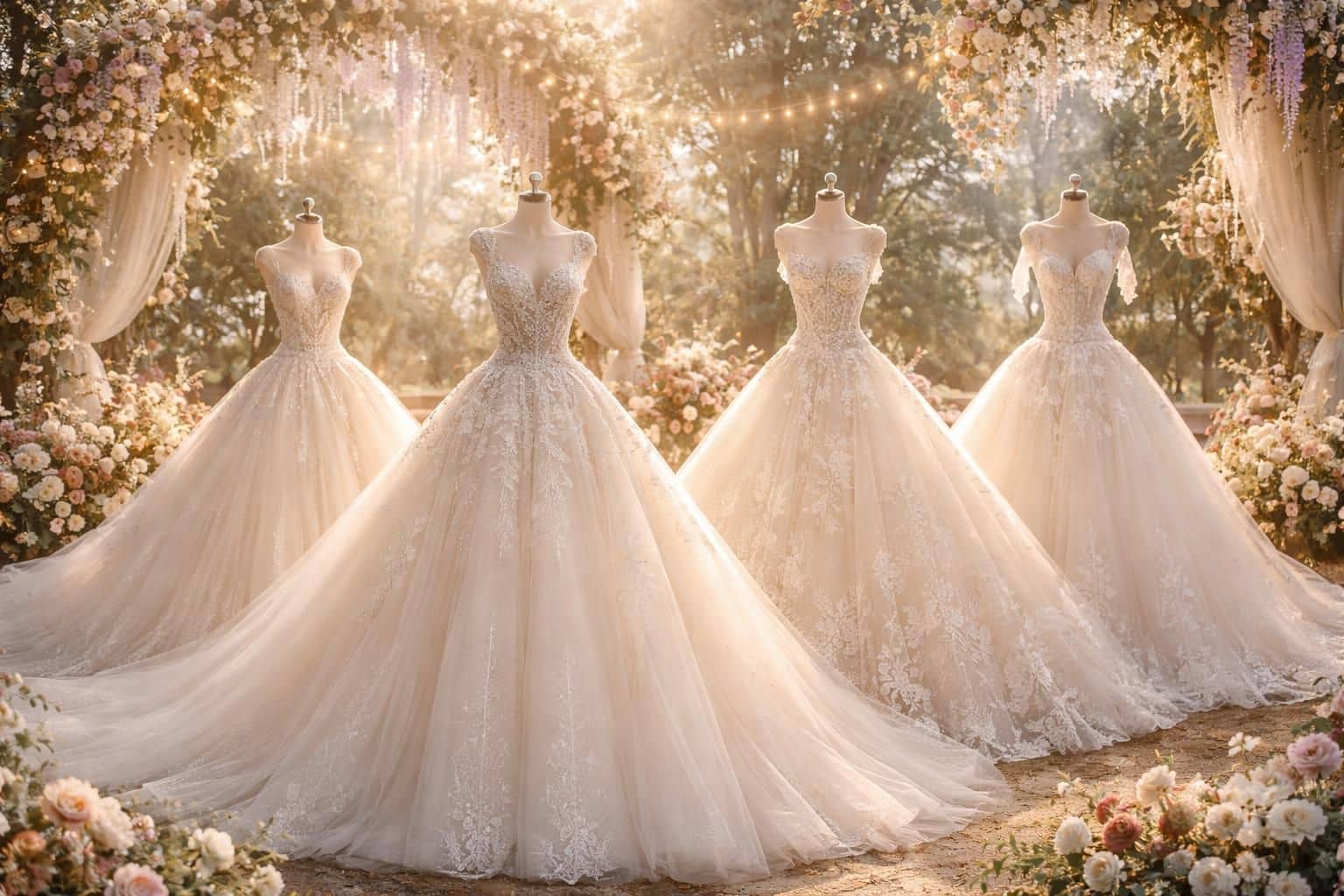 Robes de mariée princesse pour un mariage féerique