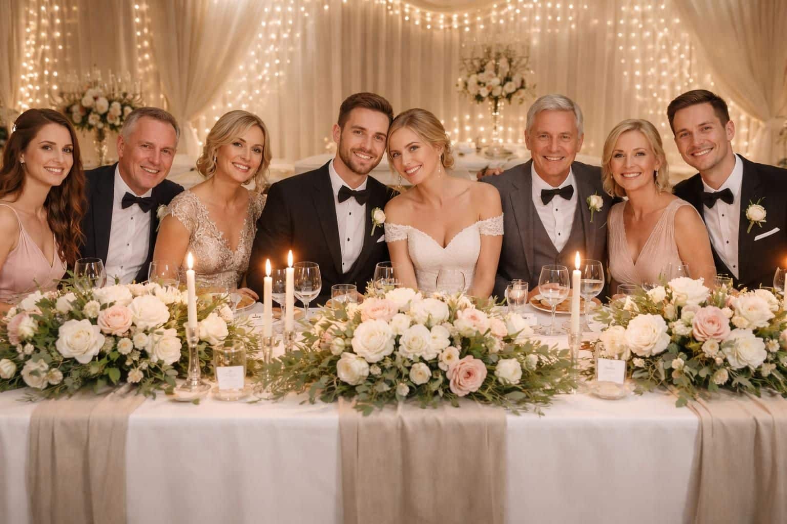 Table d&rsquo;honneur mariage : invités essentiels et décorations idéales