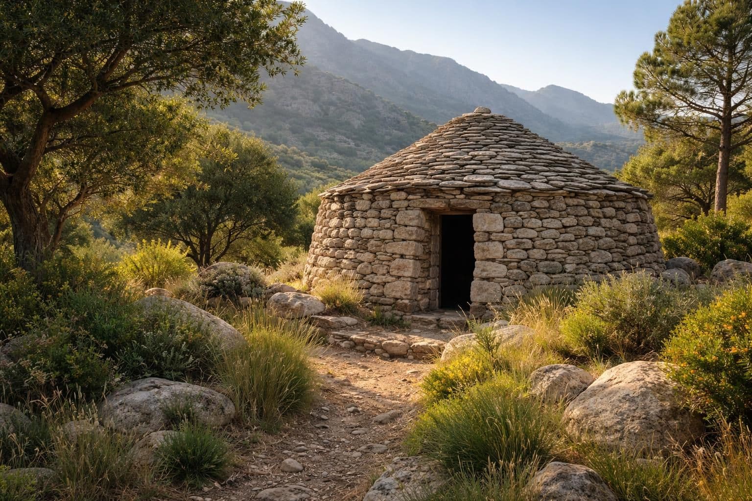 Un pagliaghju : l&rsquo;art de l&rsquo;abri en pierre traditionnel corse
