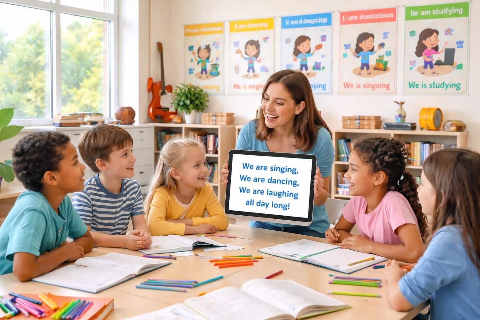 Le présent continu dans les chansons : un outil d&rsquo;apprentissage ludique