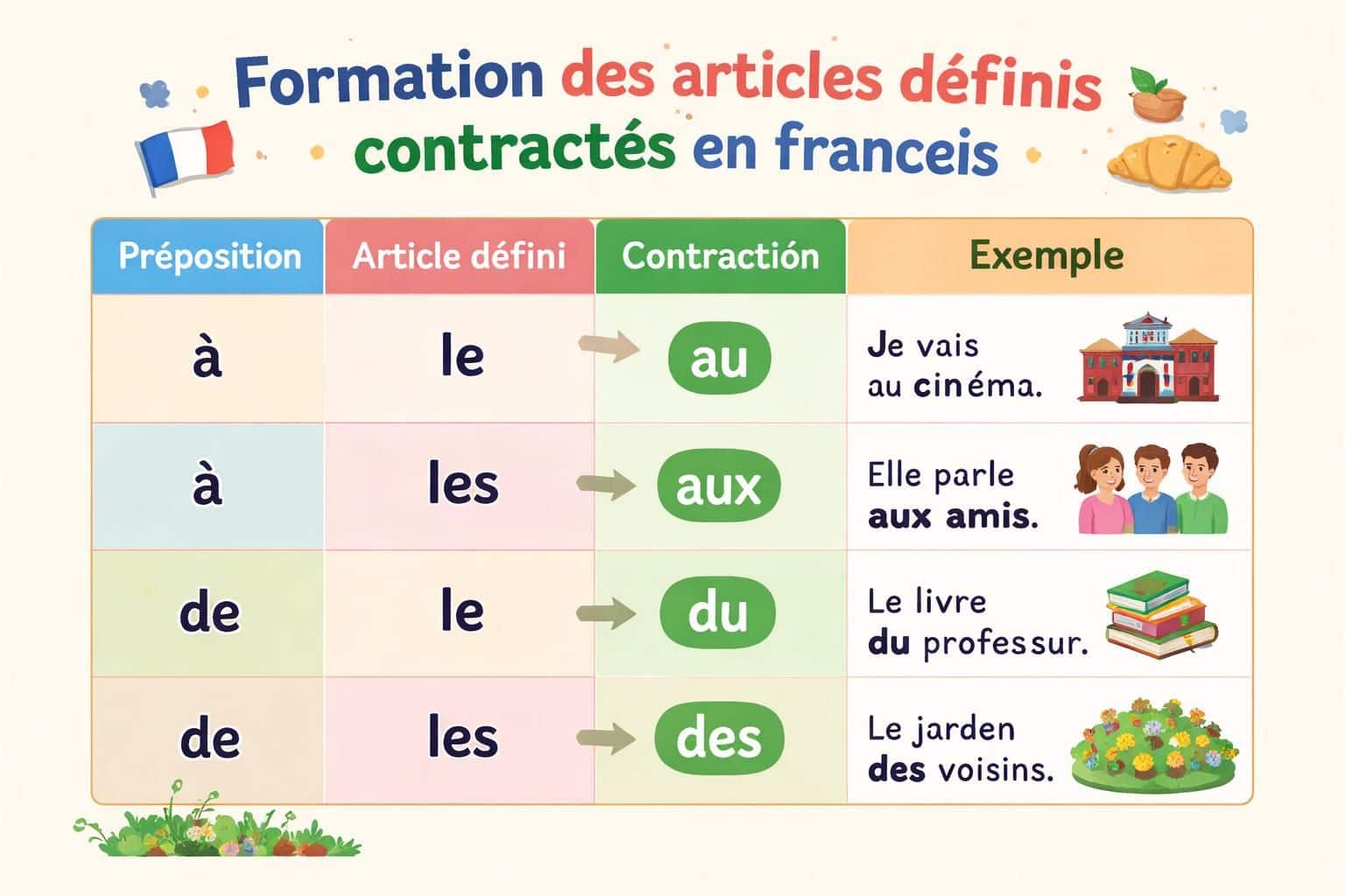 découvrez comment l'utilisation des articles définis contractés peut améliorer la fluidité et la clarté de vos rédactions en français.