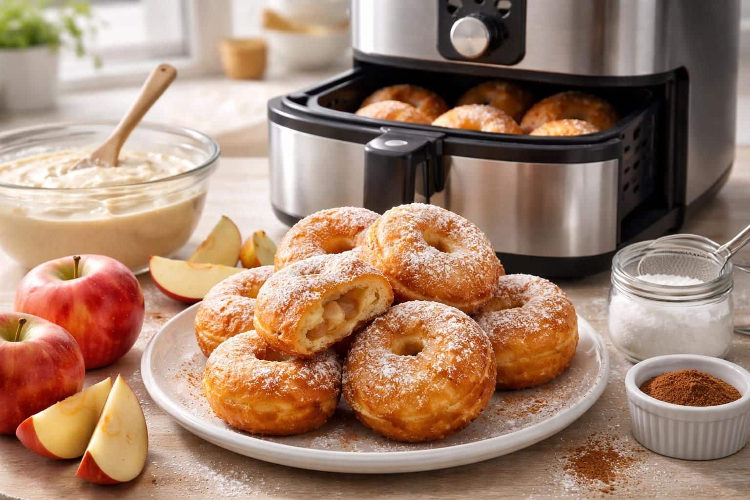 Astuces pour des beignets aux pommes croustillants à l&rsquo;airfryer